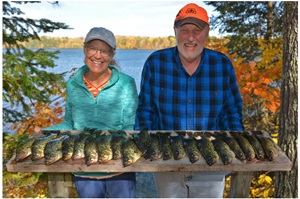 image of Mike and Mary Mueller with crappies