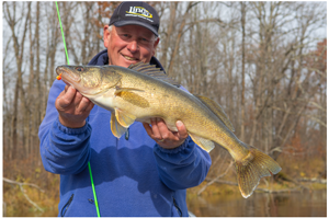 image of jeff sundin with big walleye