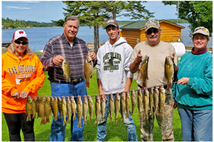 image of guide trip customers with fish