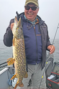 image of Dick Williams with big pike