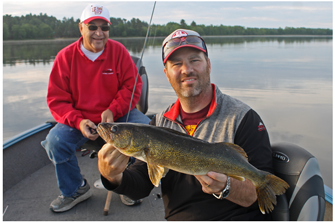 image of Tony and Dick Vitelli with noce walleye