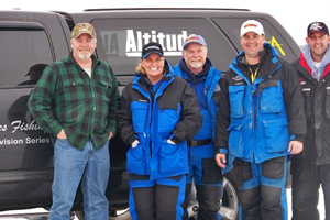 image of greg clusiau with TV crew