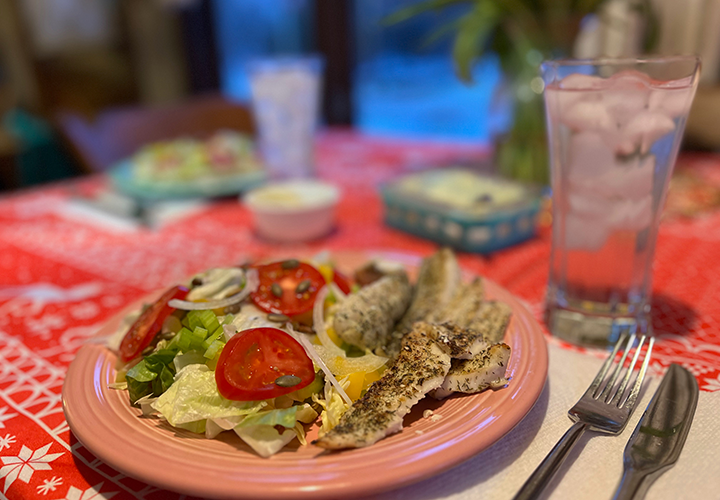 image of healthy broiled fish prepared for the table