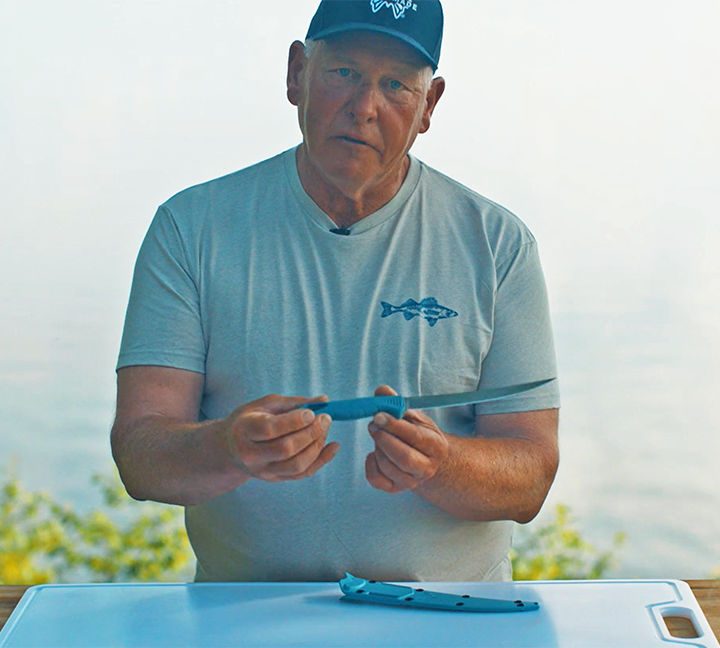 image links to product video by jeff sundin introducing new fishcarfter fillet knife