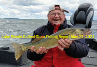 image links to fishing report from Lake Winnie and Cutfoot Sioux