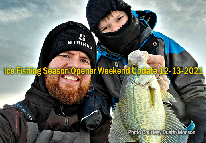 image links to ice fishing update from north central minnesota