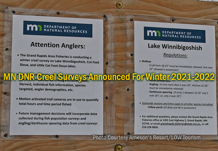 image links to announcement about DNR Creel Surveys