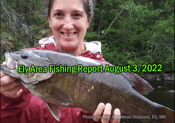 image links to fishing report from the Ely MN area