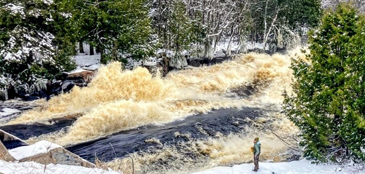 image of the Prairie River near Grand Rapids