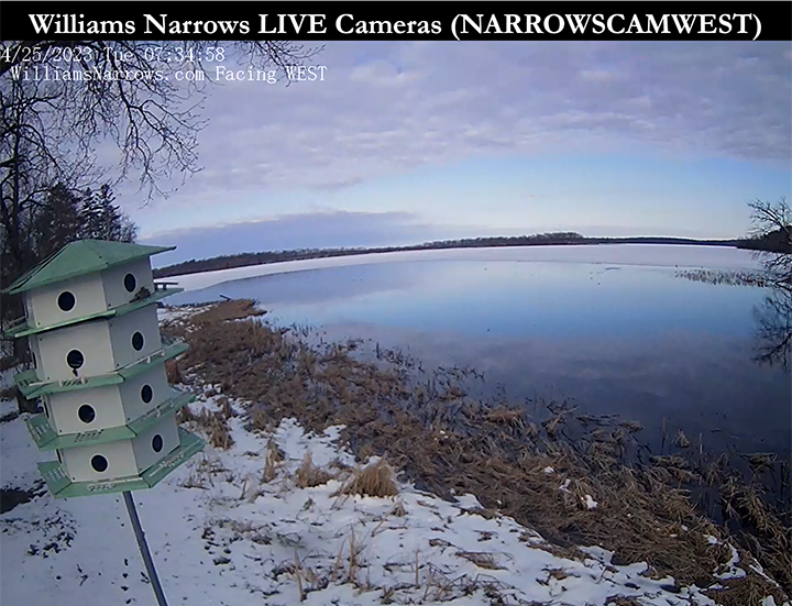 image links to williams narrows live webcam on Cutfoot Sioux 