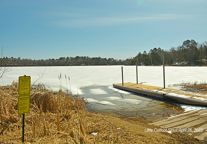 image of the boat ramp at Little Cutfoot Sioux
