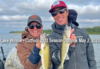 image links to Lake Winnie 2023 Walleye Fishing Season Outlook