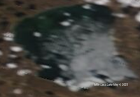satellite image of upper red lake on May 4, 2023