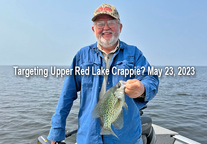 image of Ken Seufert with a nice Upper Red Lake Crappie