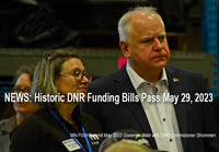 image links to news release about passage of historic MN DNR funding bills