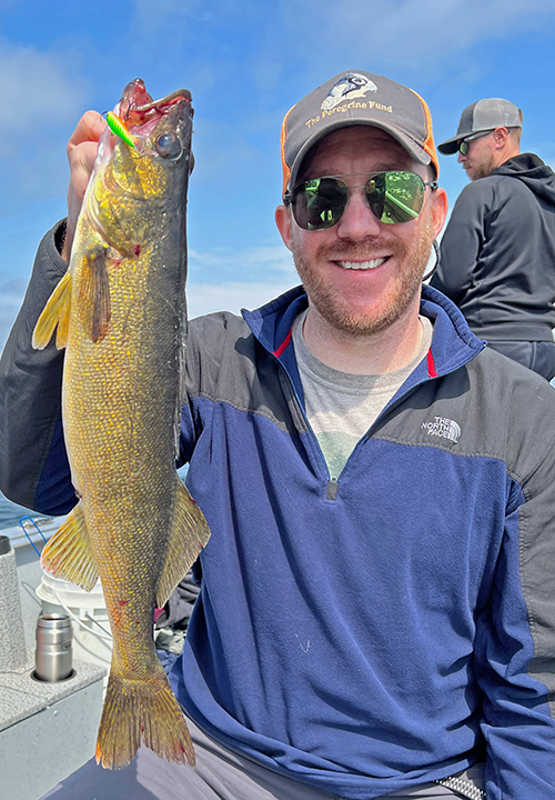 image of Ian Dallas with nice Winnie Walleye