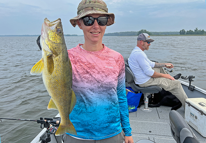 image of big walleye caught by leanne praska