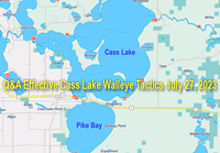 image links to fishing article about walleye tactics for cass lake mn