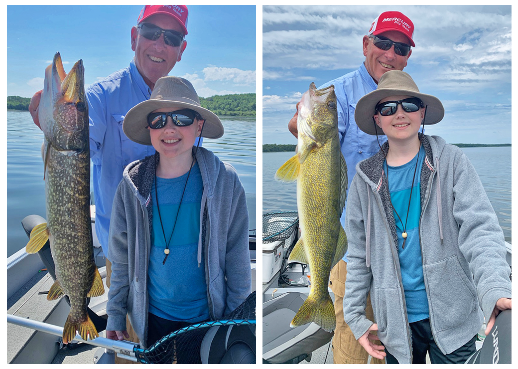 image of Grant Van Thomme and Jeff Sundin holding big fish