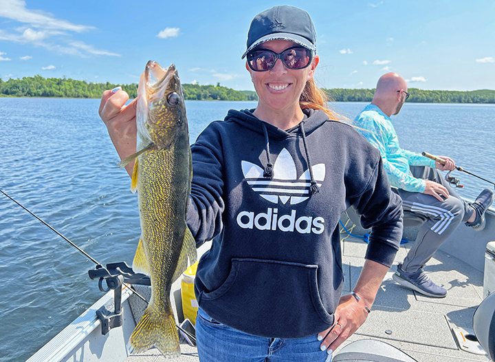 image links to walleye fishing report from the Marcell area