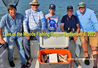image of fishing charter group on Lake of the woods