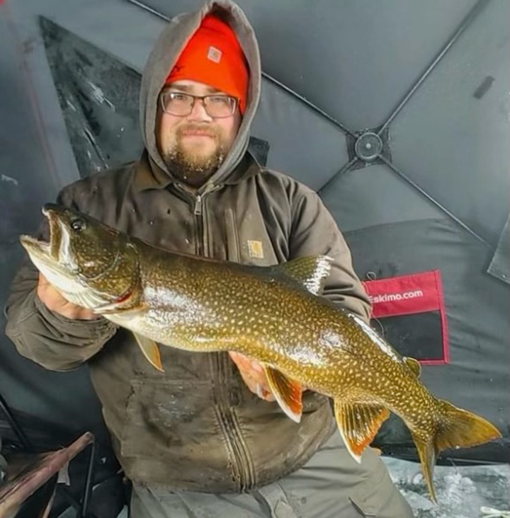 image of nice lake trout caught ne Ely MN