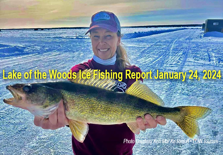image links to lake of the woods ice fishing reports
