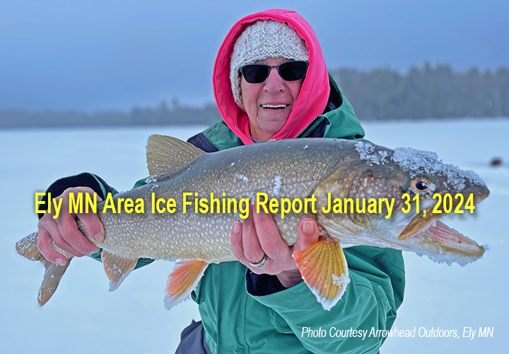 image links to ice fishing report from trhe Ely Minnesota area