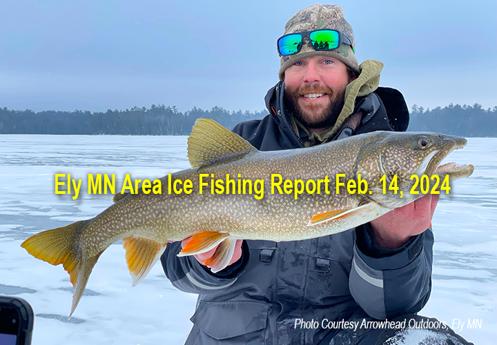 image links to ice fishing report from Ely Minnesota
