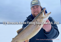 image links to arrowhead outdoors ice fishing report from the Ely MN area