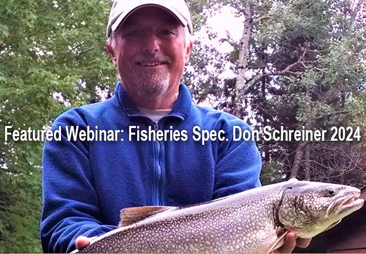 image of fisheries specialist Don Schreiner links to KAXE website 