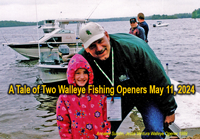 Image of Governor Jesse Ventura with Annalee Sundin at the 1999 Minnesota Walleye Fishing Opener