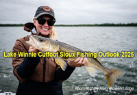 image links to fishing season outlook for Lake Winnie and Cutfoot Sioux Lakes in north central Minnesota