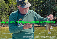 Image of larry lashley with nice crappie he caught near grand rapids minnesota