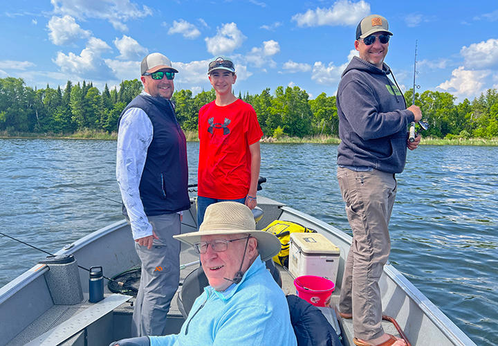 image of the jacobs family Dean, Adam, Cade and Erik