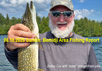 image of Bobby Cox holding nice size pike
