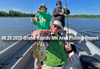 image links to fishing report by Grand Rapids Fishing Guide Jeff Sundin 