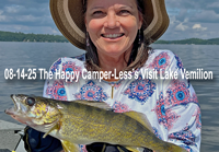 The Hippie Chick showing off a nice Lake Vermilion Walleye