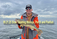 image of Carl Bergquist with big Walleye from Lake Winnibigoshish
