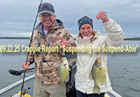 image of Marty and Janet Christensen with a pair of big crappies