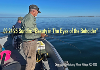 image of Dave McGregor catcbing walleye on Lake Winnie