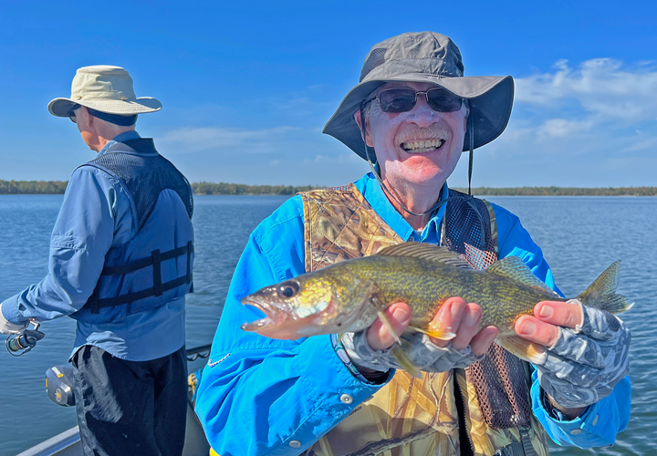 image of Steve Jones with an eater size walleye