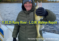 image of Brandi Hohnson with nice size Rainy River walleye