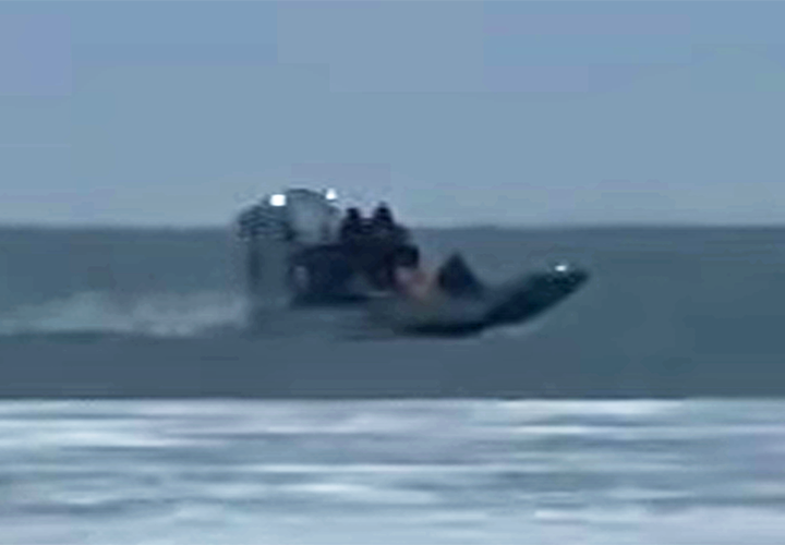 Lake of the Woods County Sheriff's department air boat rescued ice angler on December 4th