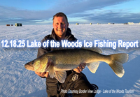 image of huge walleye caught on Lake of the Woods