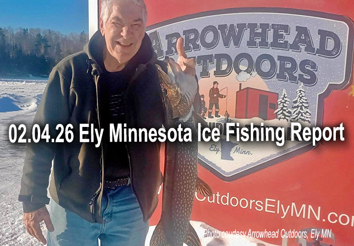 image links to fishing report from the Ely Minnesota region
