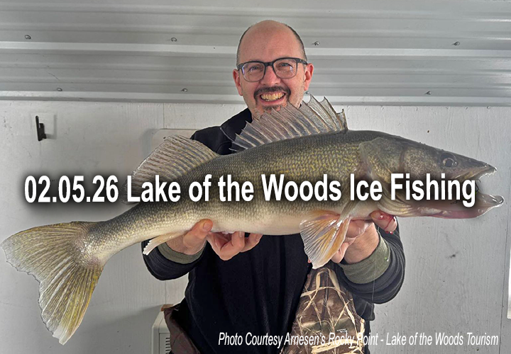 image links to ice fishing report from lake of the woods