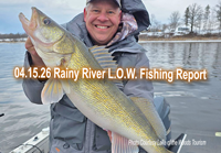 image links to fishing report from the Rainy River