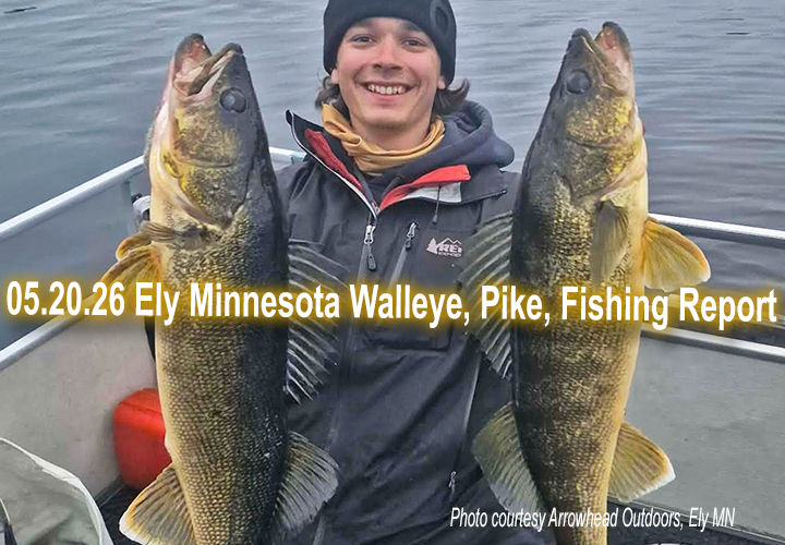 image links to fishing report from the Ely Minnesota region
