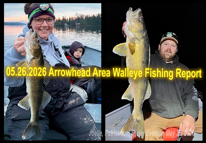 image links to fishing report from the Grand Marais Minnesota area